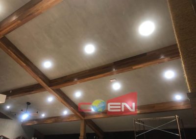 Forest City Golf Driving Range - Balau Solid Timber Installation to Beam