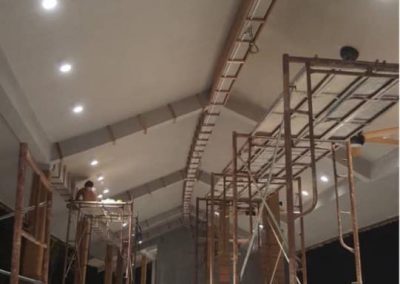 Forest City Golf Driving Range - Balau Solid Timber Installation to Beam